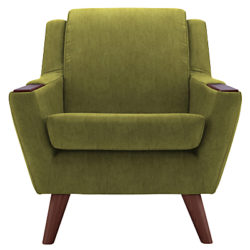 G Plan Vintage The Fifty Five Armchair Velvet Cactus